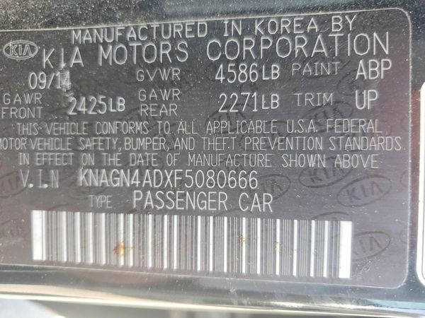 2015 KIA OPTIMA