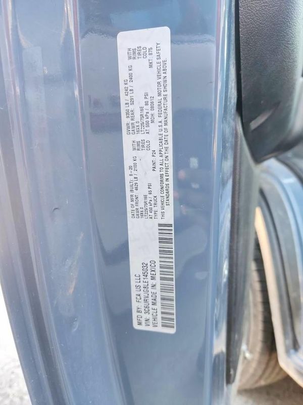 2020 RAM PROMASTER 3500 VF — VINS