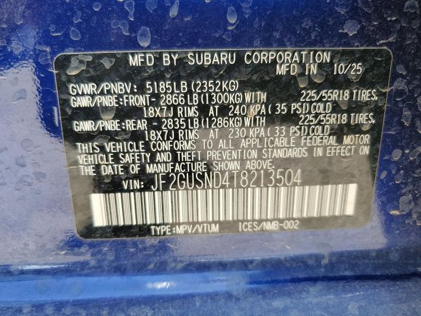 2026 SUBARU CROSSTREK