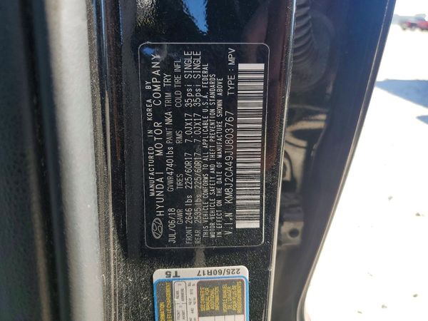 2018 HYUNDAI TUCSON SE Standard