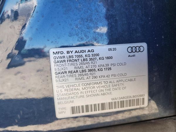 2020 AUDI E-TRON quattro Prestige
