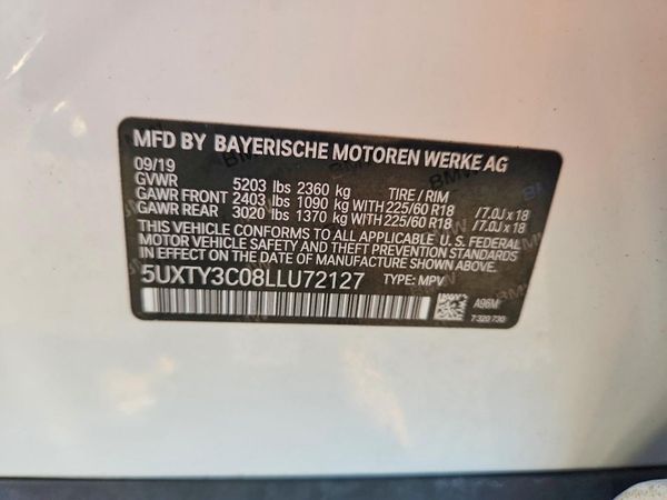 2020 BMW X3 sDrive30i