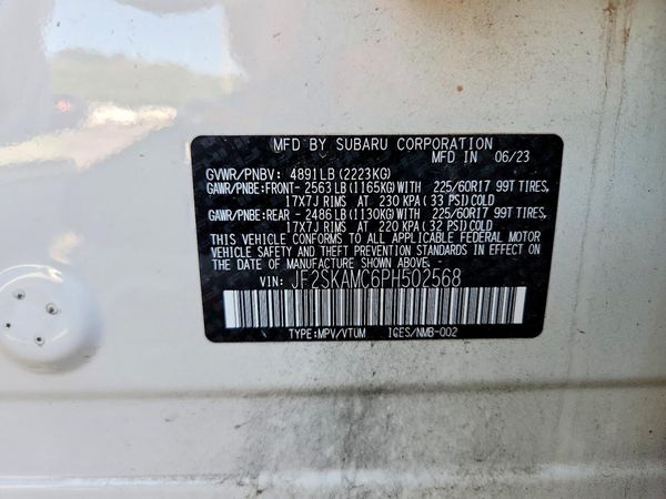 2023 SUBARU FORESTER