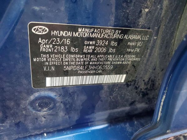 2017 HYUNDAI ELANTRA