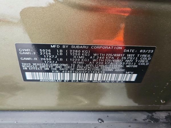 2023 SUBARU OUTBACK