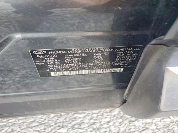 2020 HYUNDAI SANTA FE SEL