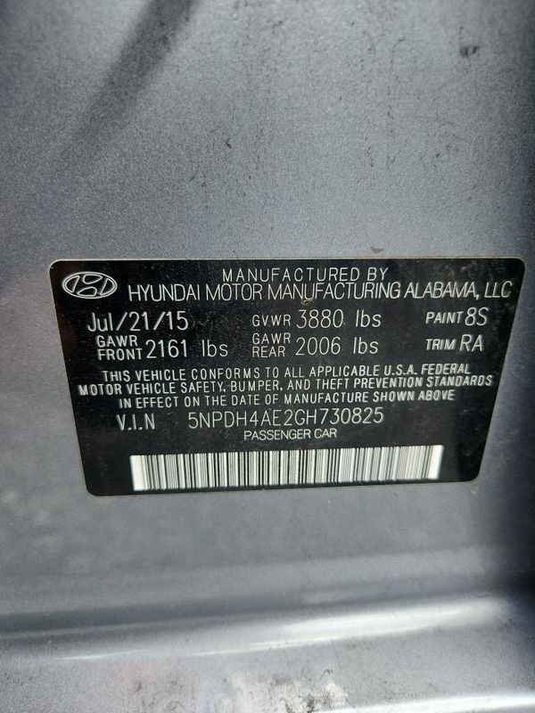 2016 HYUNDAI ELANTRA