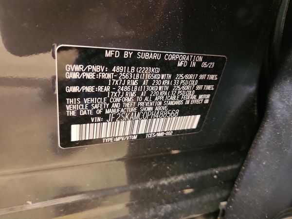 2023 SUBARU FORESTER