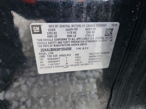 2017 CHEVROLET EQUINOX LS