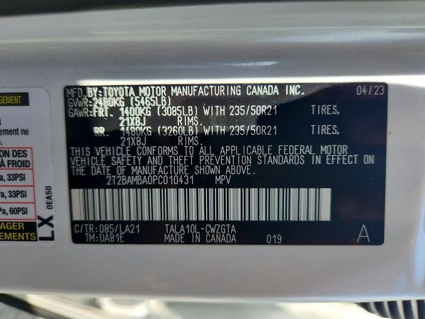 2023 LEXUS RX 350