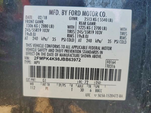 2018 FORD EDGE