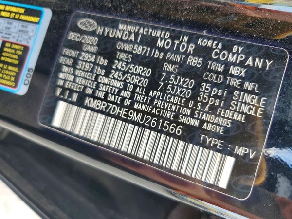 2021 HYUNDAI PALISADE Calligraphy