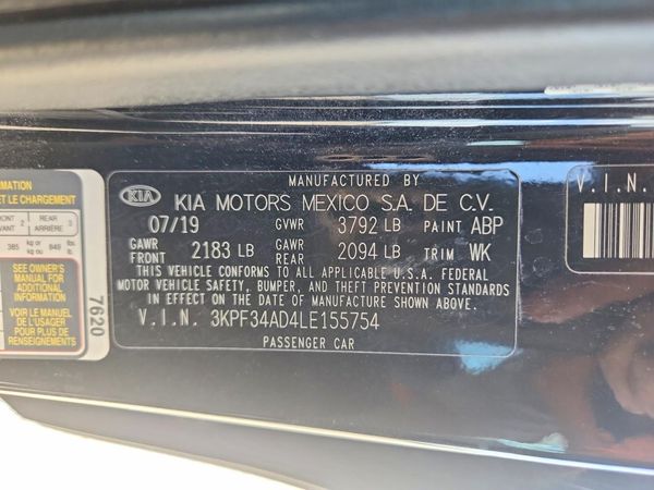 2020 KIA FORTE GT Line