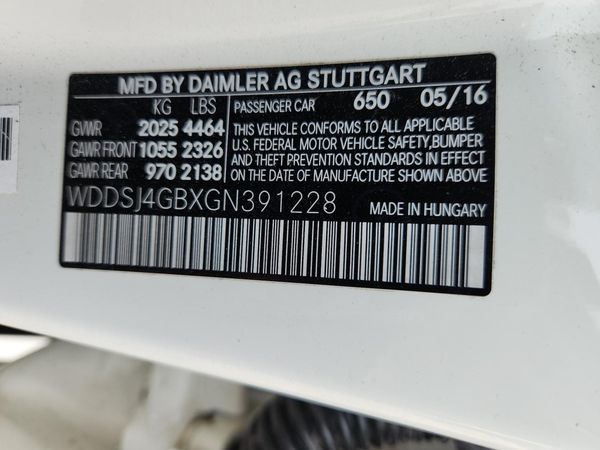 2016 MERCEDES-BENZ CLA