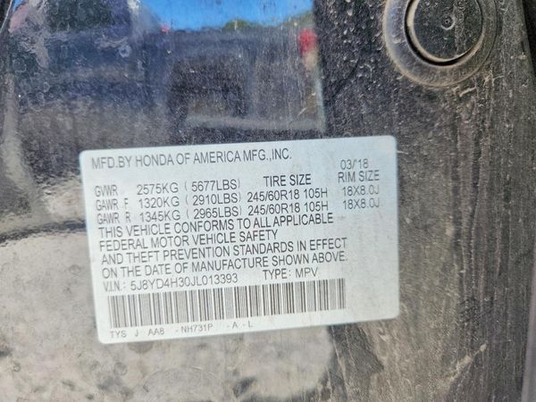 2018 ACURA MDX