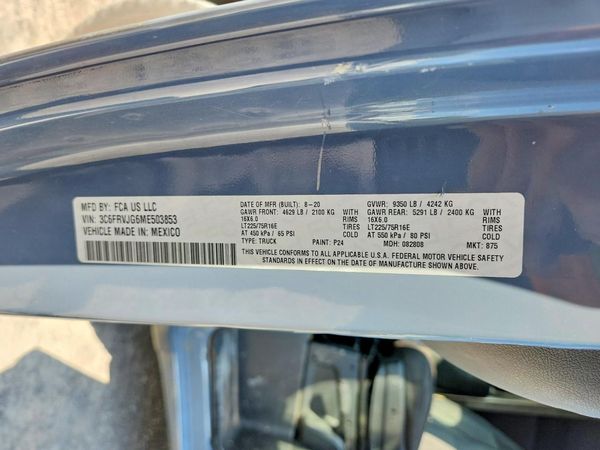 2021 RAM PROMASTER 3500 — VINS
