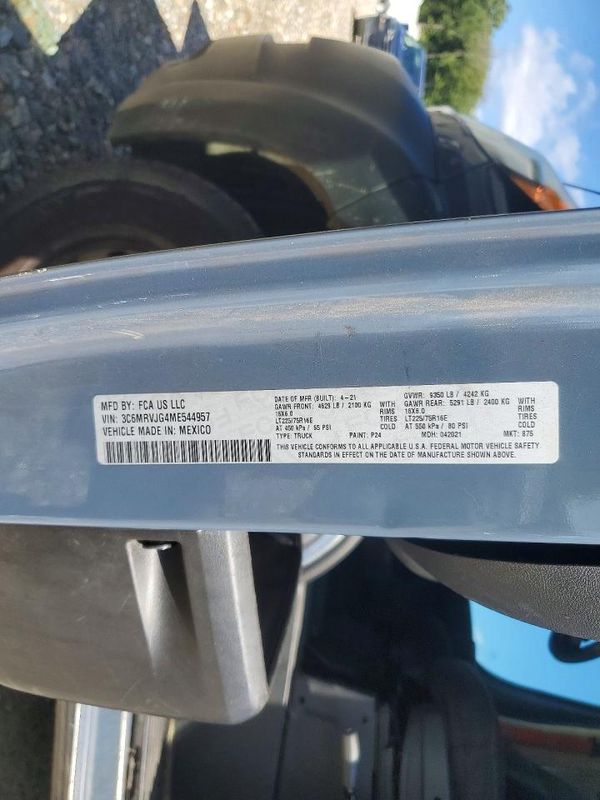 2021 RAM PROMASTER 3500 — VINS