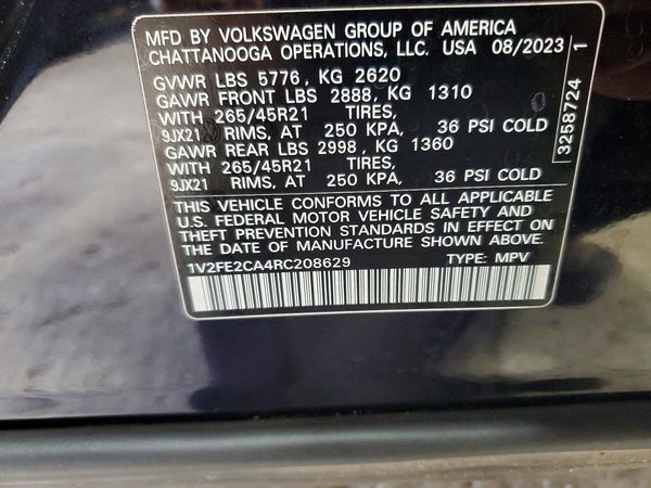 2024 VOLKSWAGEN ATLAS CROSS SPORT