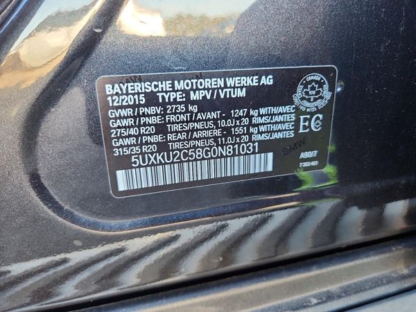 2016 BMW X6 xDrive35i