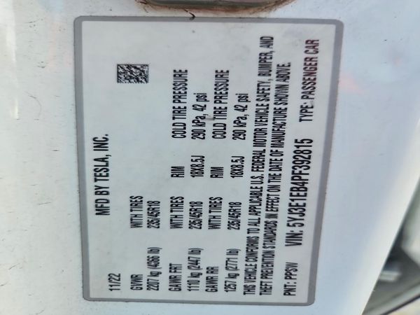 2023 TESLA MODEL 3