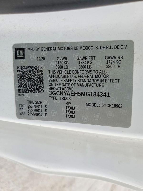2021 CHEVROLET SILVERADO Work Truck — VINS