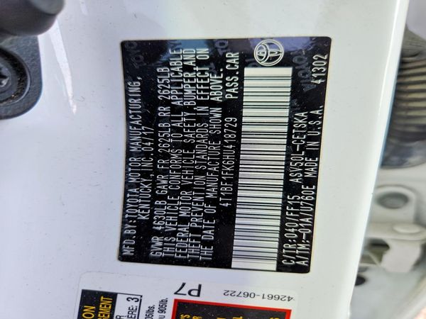 2017 TOYOTA CAMRY LE/SE/XLE/XSE
