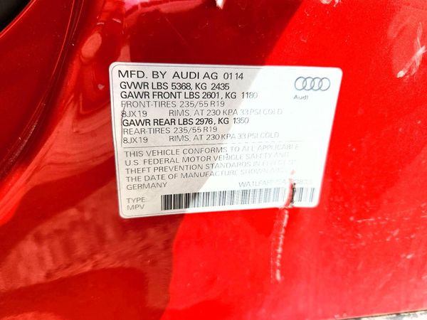 2014 AUDI Q5 Premium Plus — VINS