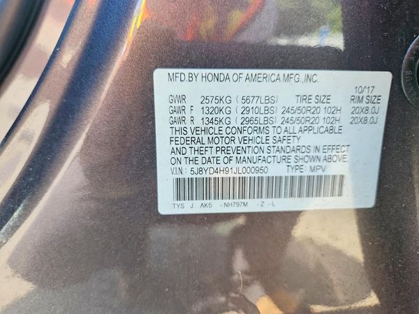 2018 ACURA MDX