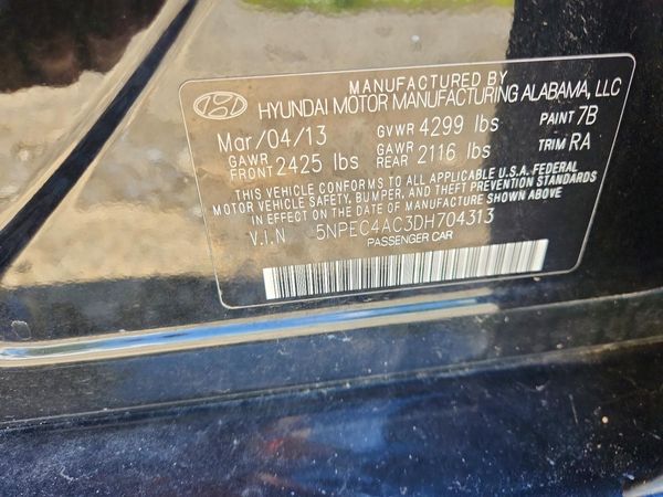 2013 HYUNDAI SONATA