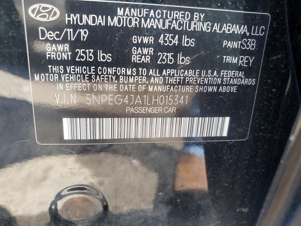 2020 HYUNDAI SONATA
