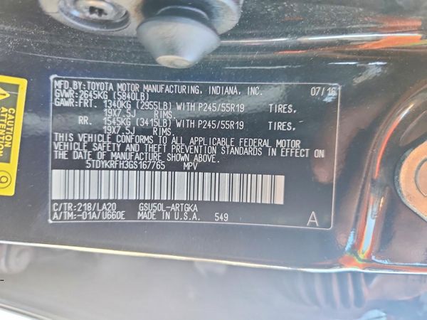 2016 TOYOTA HIGHLANDER