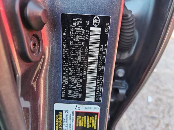 2014 TOYOTA CAMRY