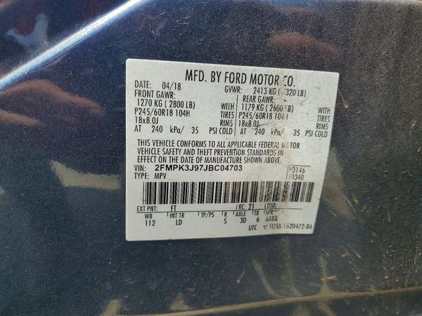 2018 FORD EDGE SEL