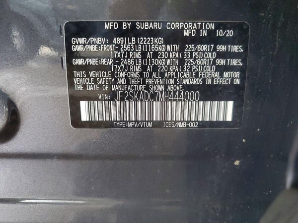 2021 SUBARU FORESTER