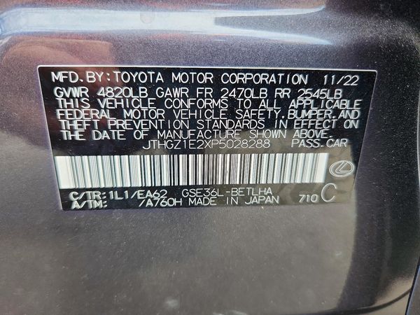 2023 LEXUS IS