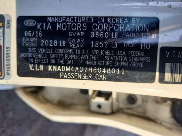 2017 KIA RIO