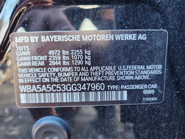2016 BMW 528