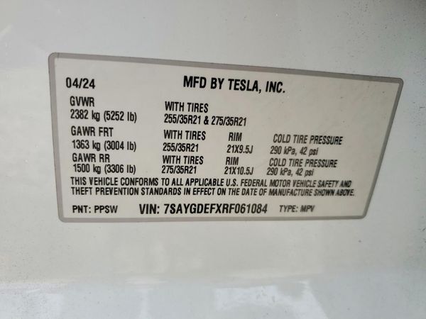 2024 TESLA MODEL Y