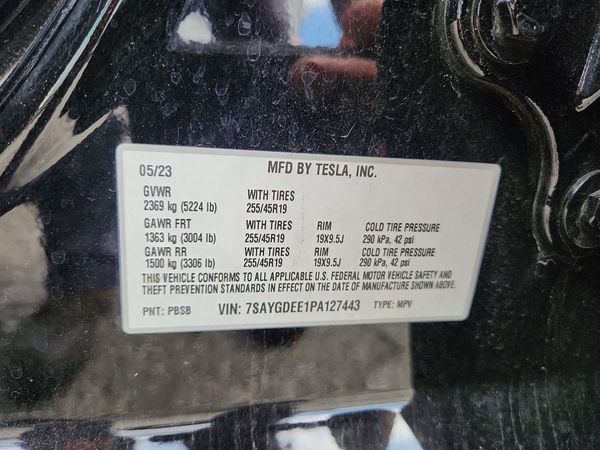 2023 TESLA MODEL Y