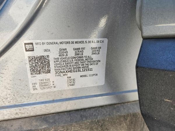 2025 CHEVROLET EQUINOX 1LT — VINS