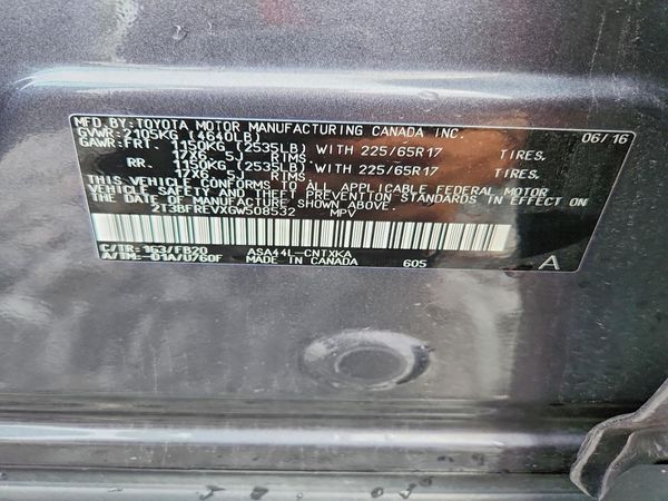 2016 TOYOTA RAV4 LE (X Grade)