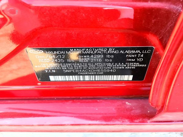 2013 HYUNDAI SONATA