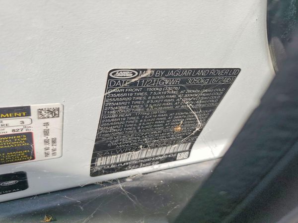 2022 LAND ROVER RANGEROVER HSE Silver Edition — VINS