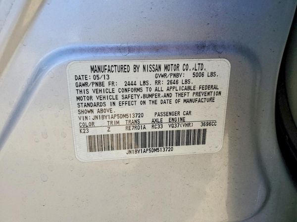 2013 INFINITI M37 — VINS