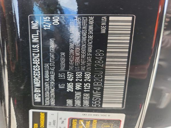 2016 MERCEDES-BENZ C C300