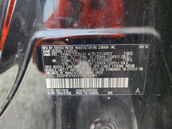 2015 TOYOTA RAV4