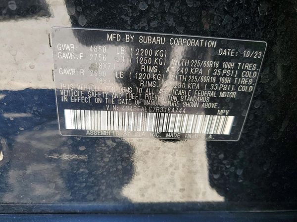 2024 SUBARU OUTBACK Onyx Edition