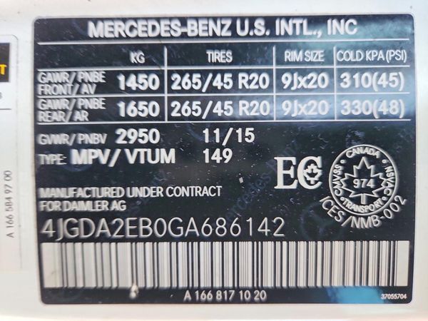 2016 MERCEDES-BENZ GLE-CLASS GLE350d