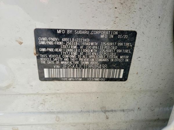 2020 SUBARU FORESTER Prm+ES+KA
