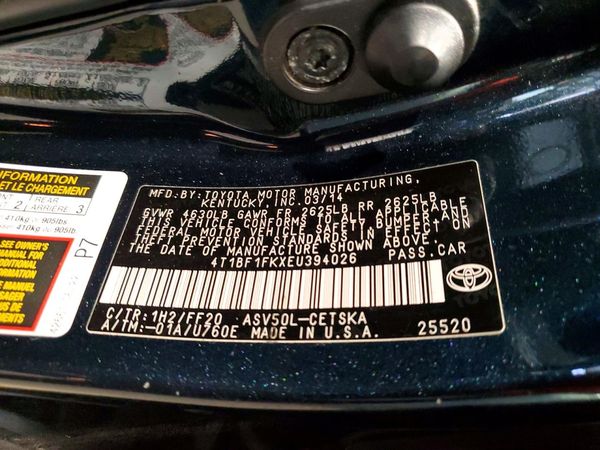 2014 TOYOTA CAMRY